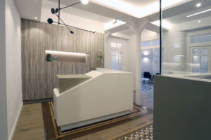 recepciónclinica dental interiorismo y decoración